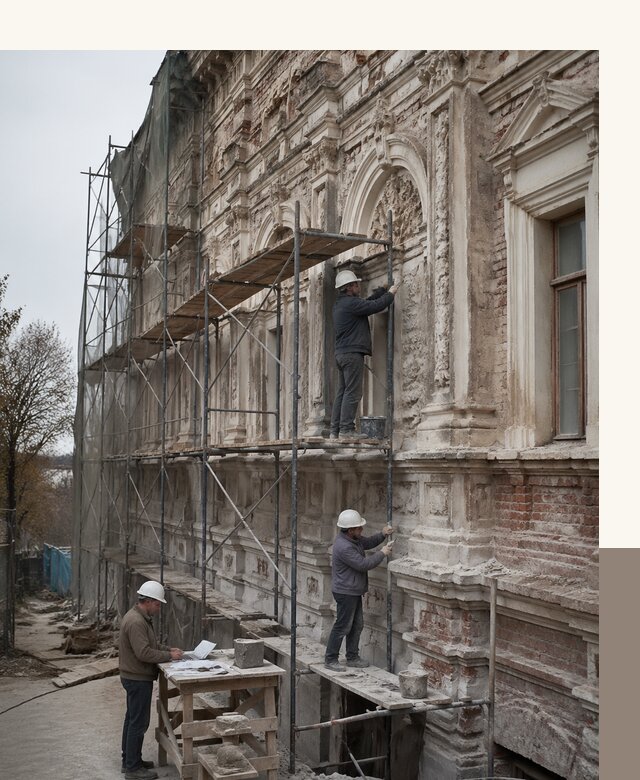Реставрация объектов культурного наследия под ключ в Сасове